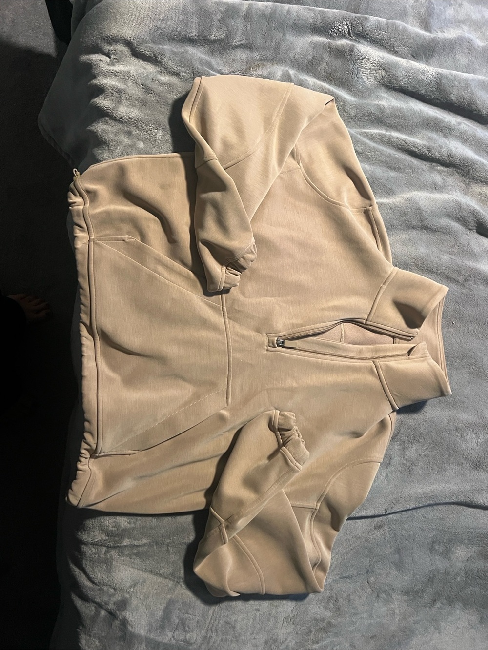 Lululemon Tan Quarter-Zip Pullover